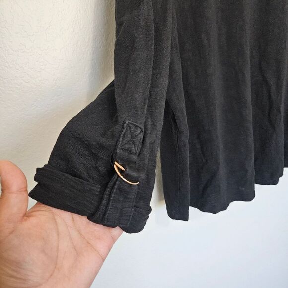 Chicos | Ultimate Tee Modal Cotton Three-Quarter Sleeve Black Top, Womens XL 3 - Picture 4 of 7